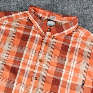 Columbia Rapid Rivers II Shirt Men 4X Tuscan Multi Plaid Cabincore 2-Way Stretch